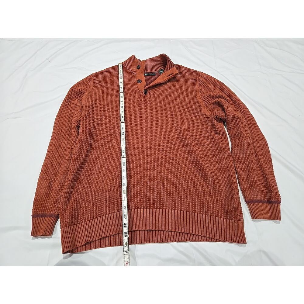 G.H. Bass 100% Cotton Mens Pullover Sweater 2XL Rust